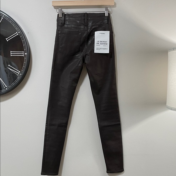 Frame Denim Brown Skinny Pants - Picture 5 of 14